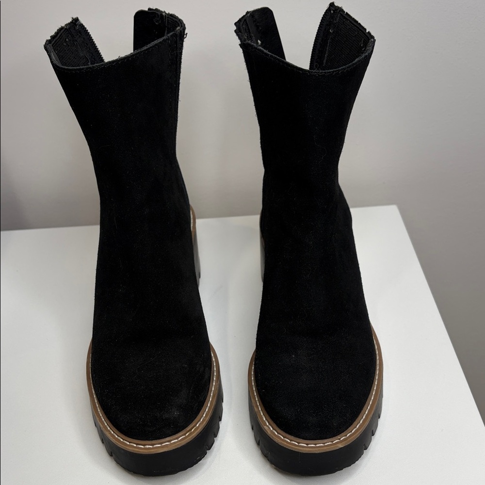 DolceVita Black Suede Ankle Boots